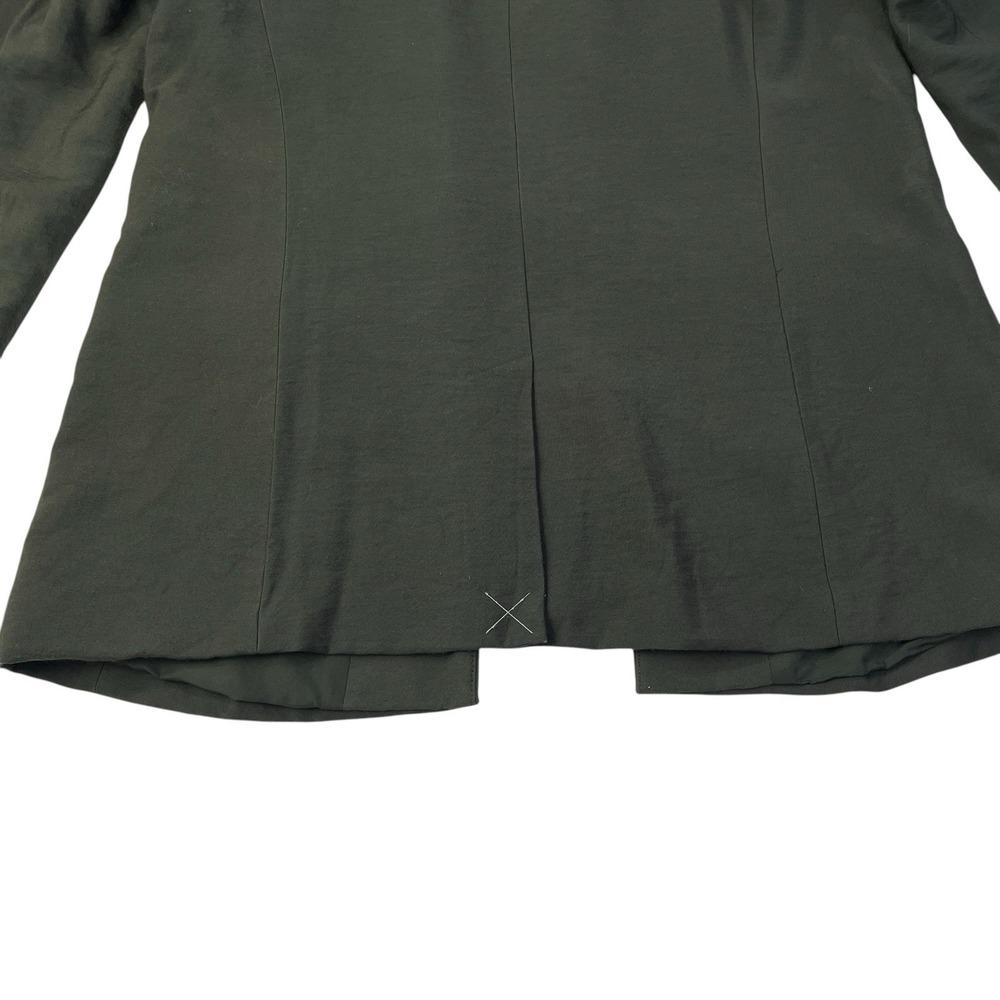 LOFT Olive Green Open Front Blazer Women's Size 2 Casual Work Jacket - Picture 10 of 10